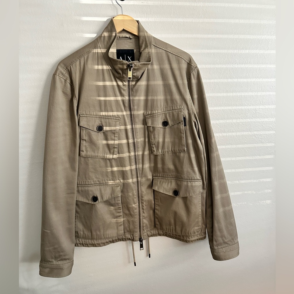 Armani Exchange Khaki Military Jacket Size L